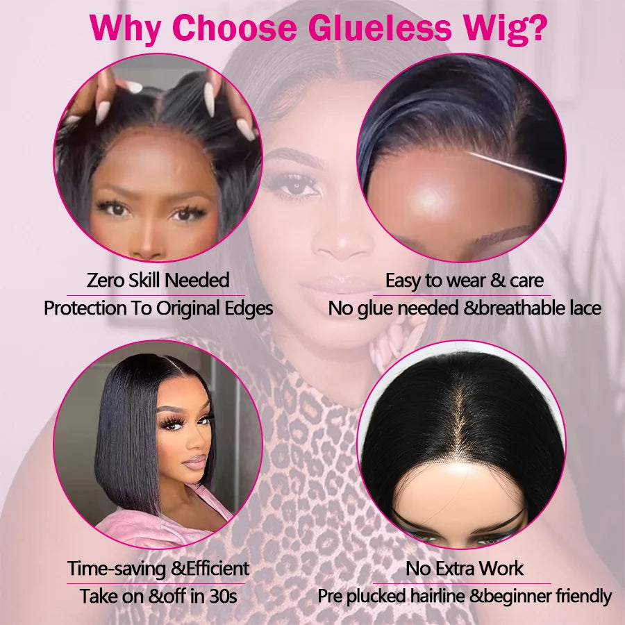 Glueless Wig Human Hair Ready To Wear