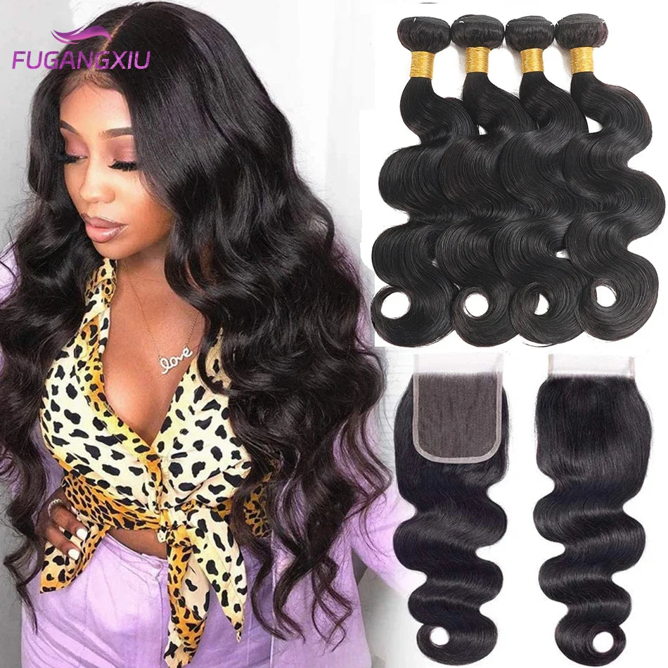 Peruvian Body Wave Bundles With Frontal