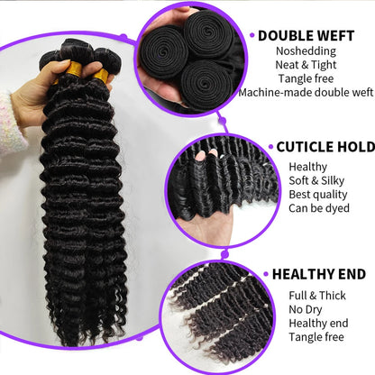 13X4 Frontal Human Hair Weave Tissage-Hairiety