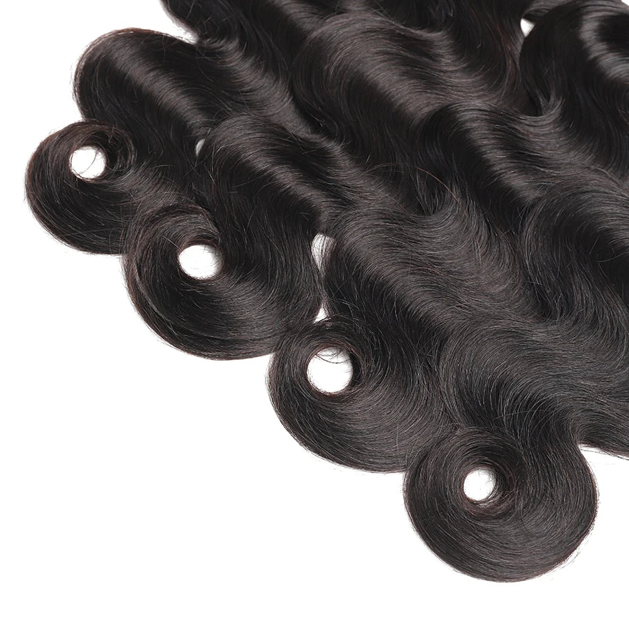 Peruvian Body Wave Bundles With Frontal