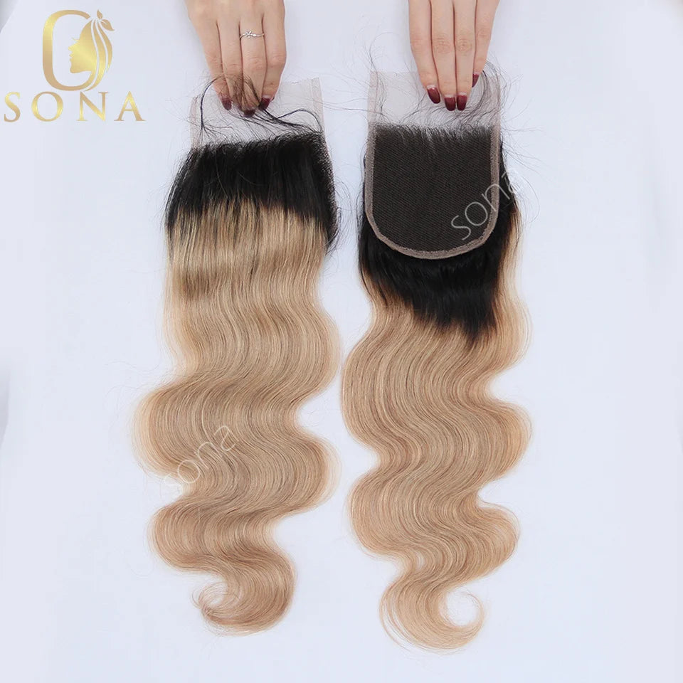 Lace Ash Blonde 3 Bundle with Dark Roots